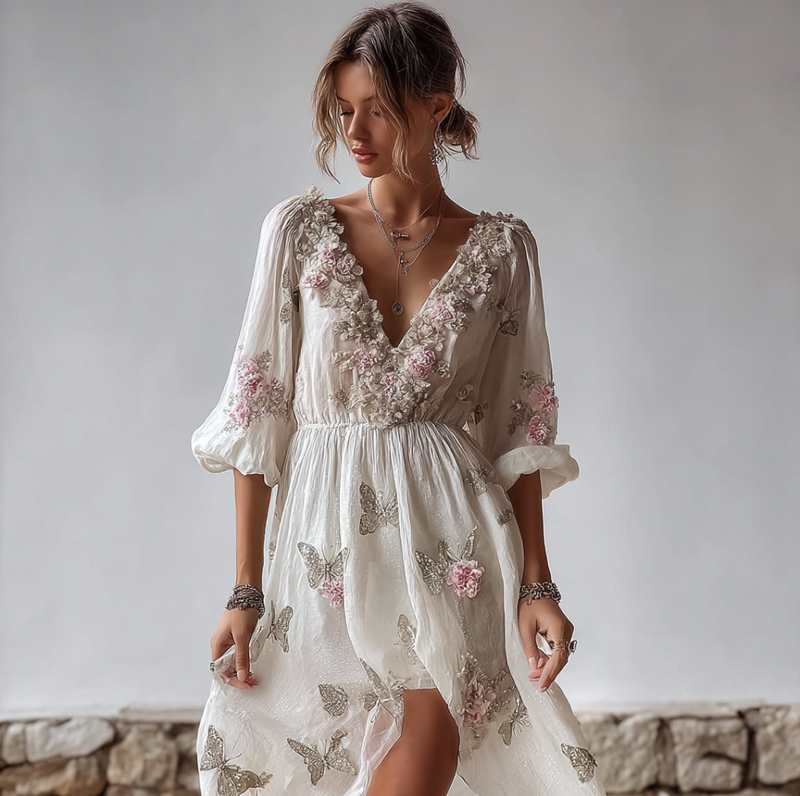 Anmutig gestaltete Kleid