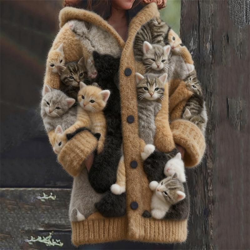 Zeitlose Vintage-Stil-Strickjacke