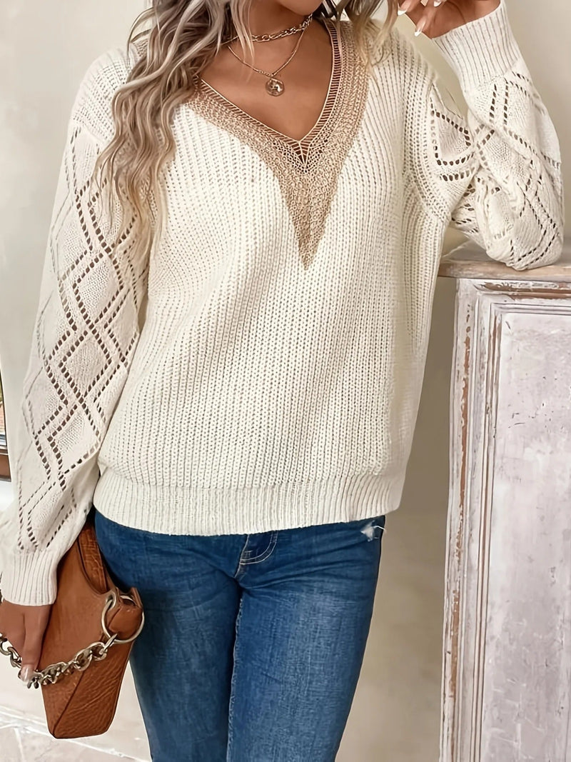 MW | MW – Stilvoller Strickpullover mit V-Ausschnitt