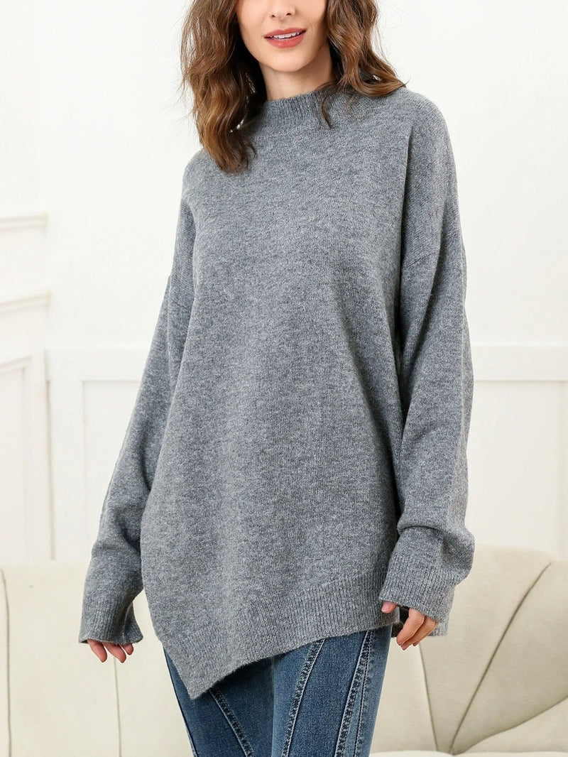 MW | Eleganter Pullover mit Seitenschlitzen