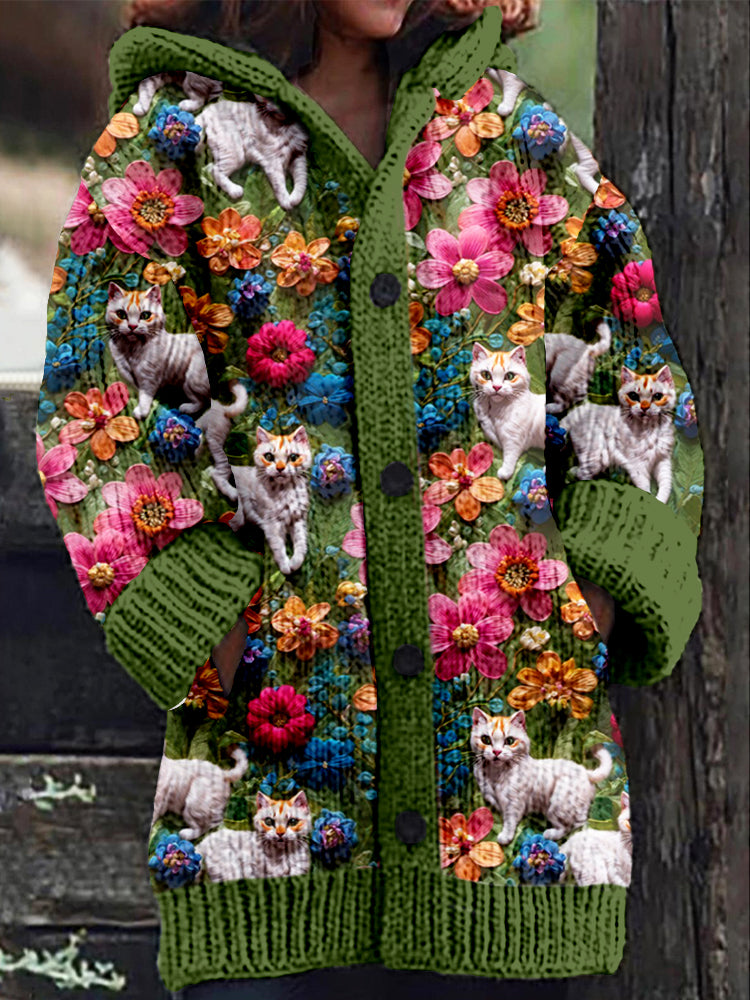 Wunderschön gefertigte Strickjacke