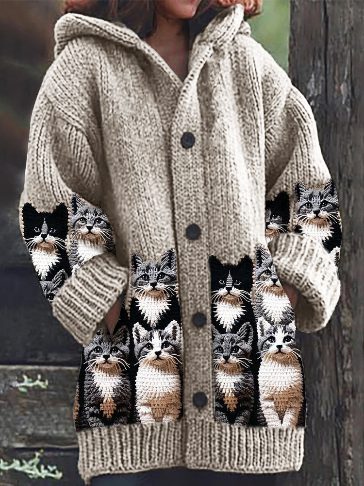 Klassisch gestaltete Strickjacke