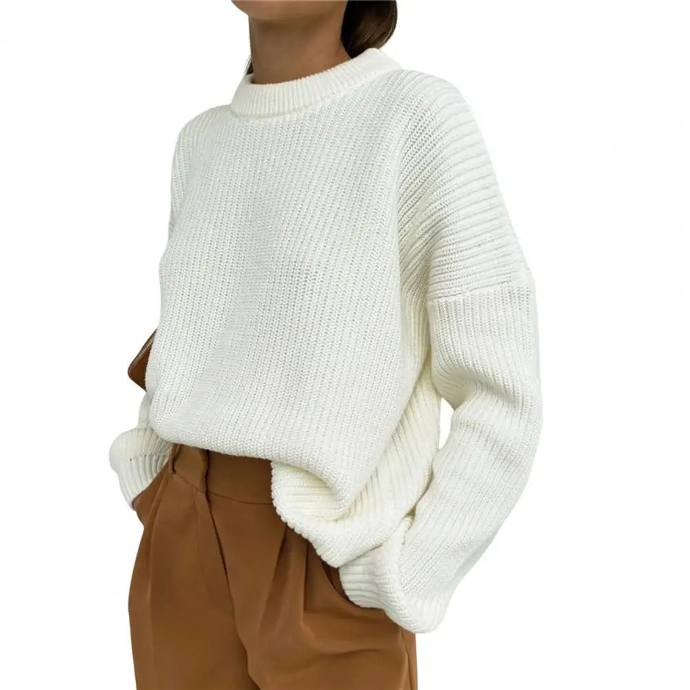 MW | Kuscheliger Strickpullover mit Rundhalsausschnitt