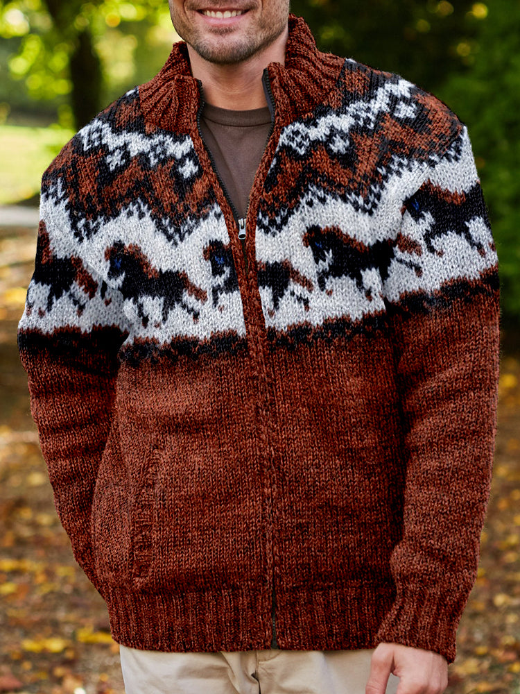 Zeitloser Vintage-Stil Strickjacke