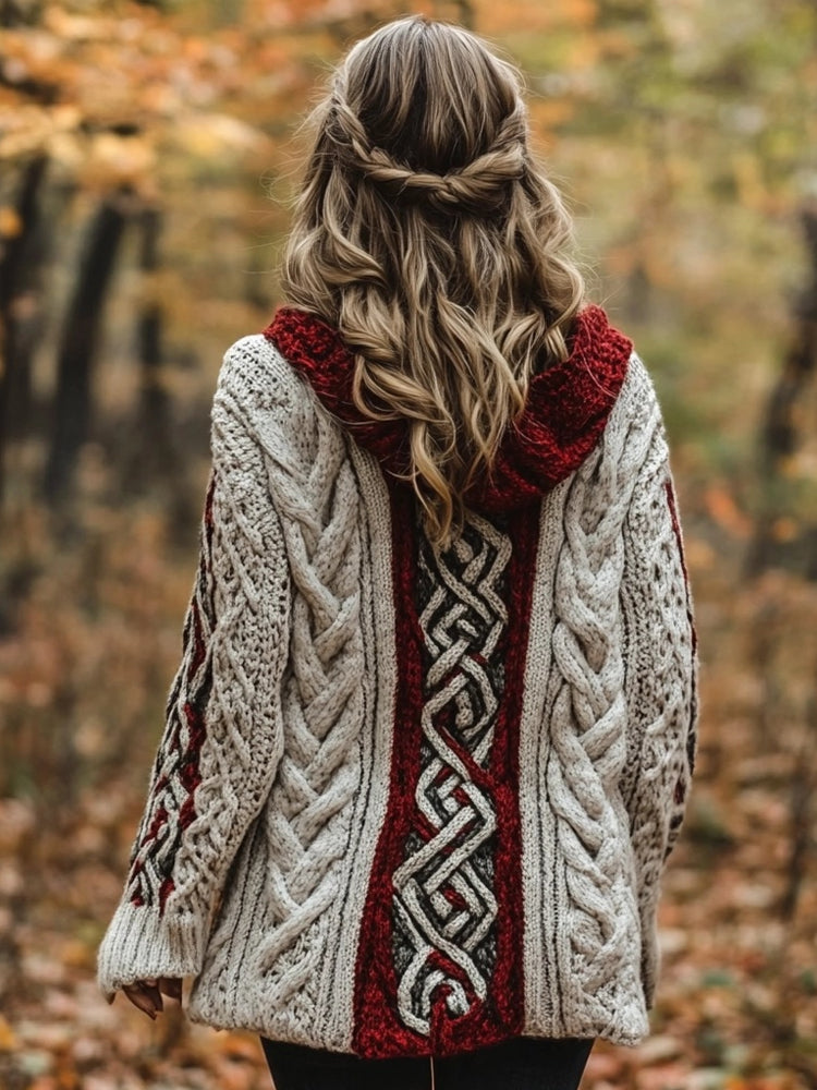 Zeitloser Vintage-Stil Strickjacke