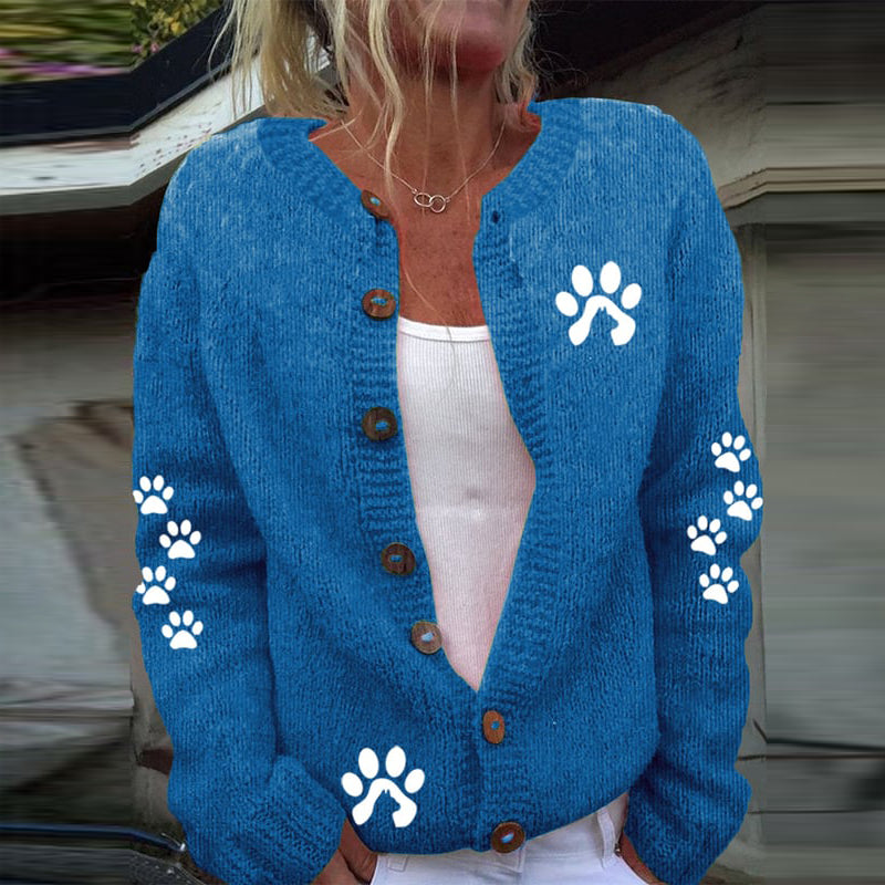 Durchdacht gestaltete Strickjacke
