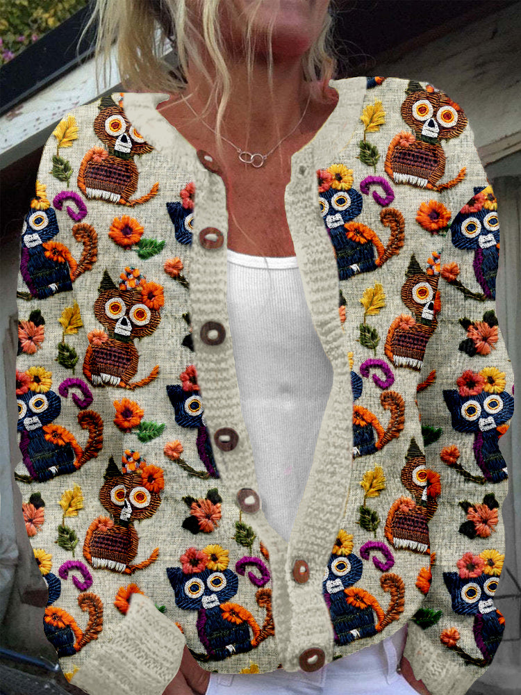 Durchdacht gestaltete Strickjacke
