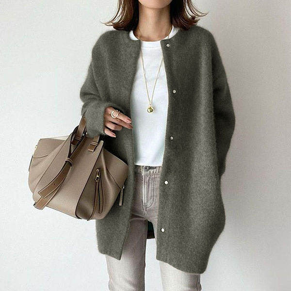 Zeitloser Vintage-Stil Strickjacke