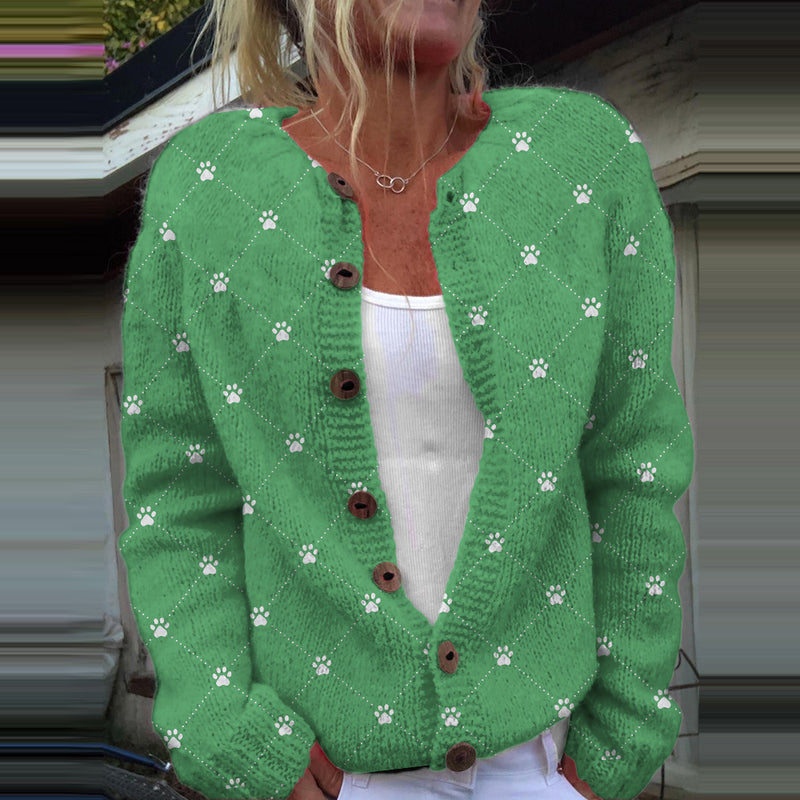 Durchdacht gestaltete Strickjacke