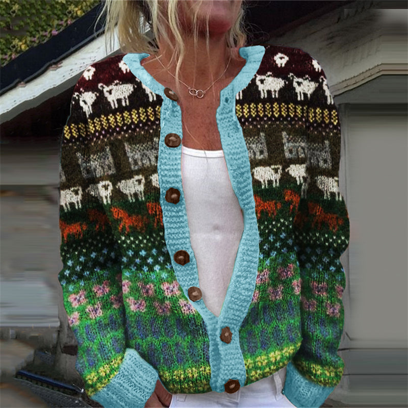 Wunderschön gefertigte Strickjacke