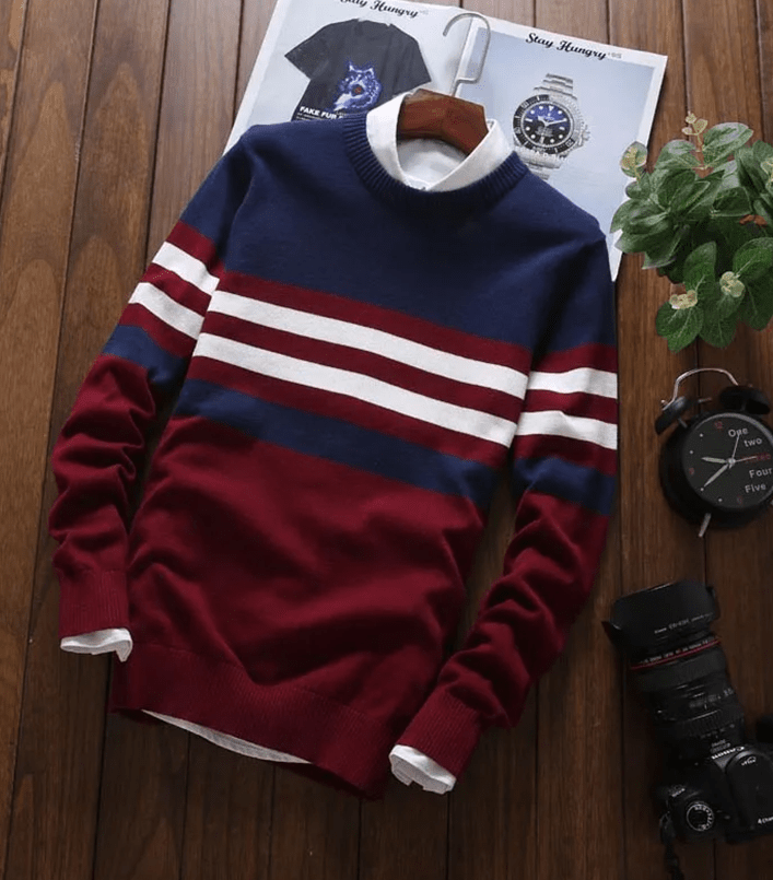 MW | Casual Wollpullover für Männe