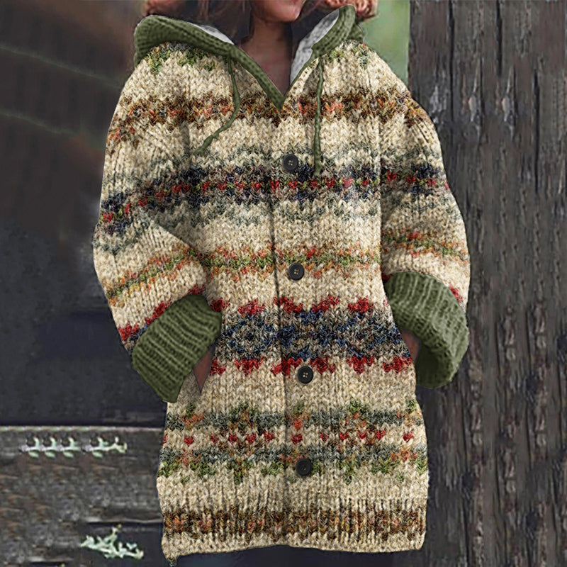Durchdacht gestaltete Strickjacke