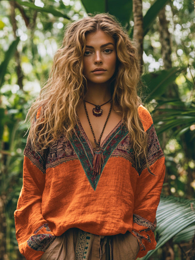Zeitloser Vintage-Stil Bluse