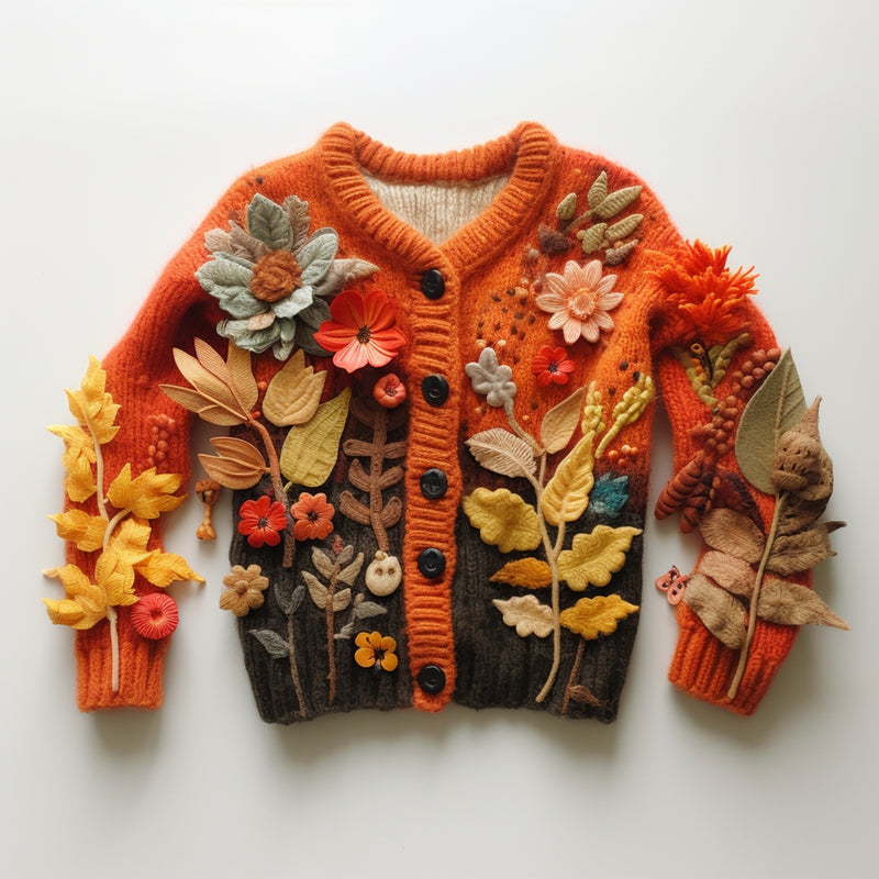 Anmutig gestaltete Strickjacke