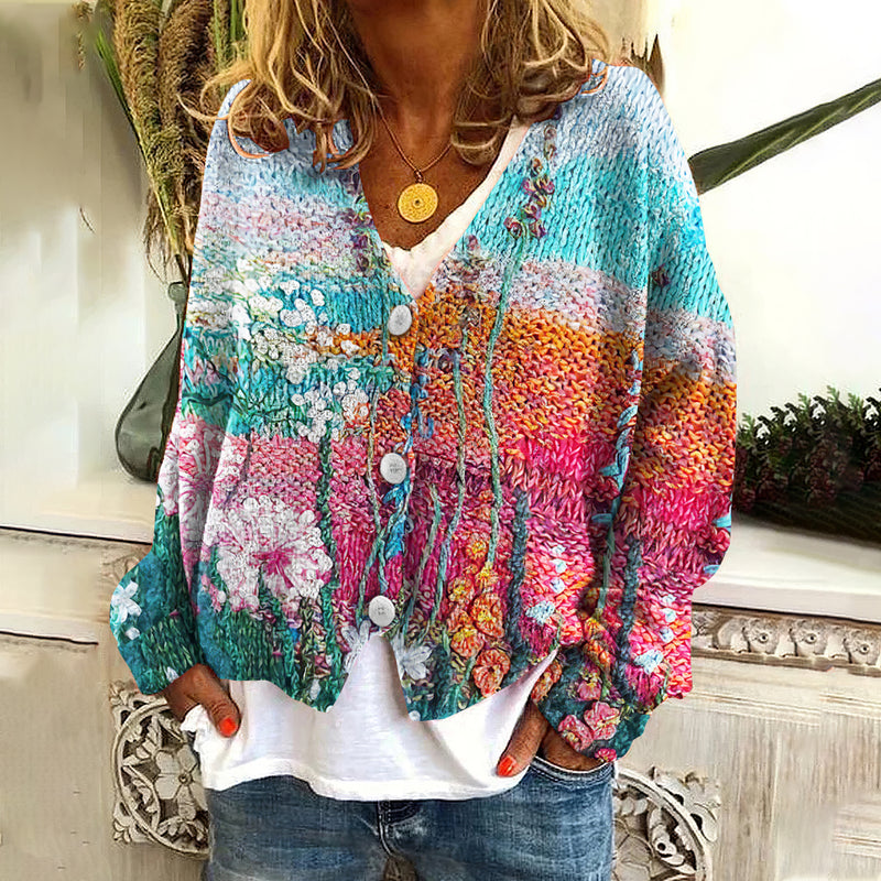Anmutig gestaltete Strickjacke