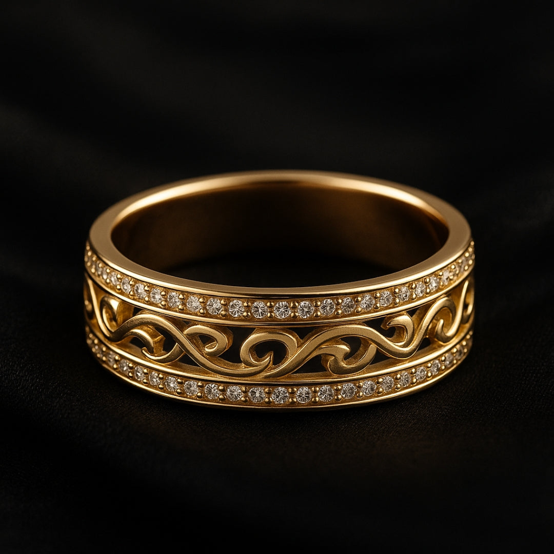Charmante Gold Ring für jeden Anlass
