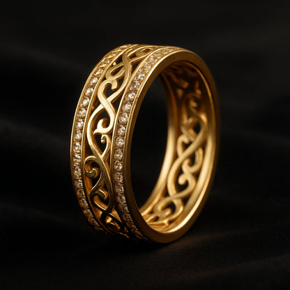 Charmante Gold Ring für jeden Anlass