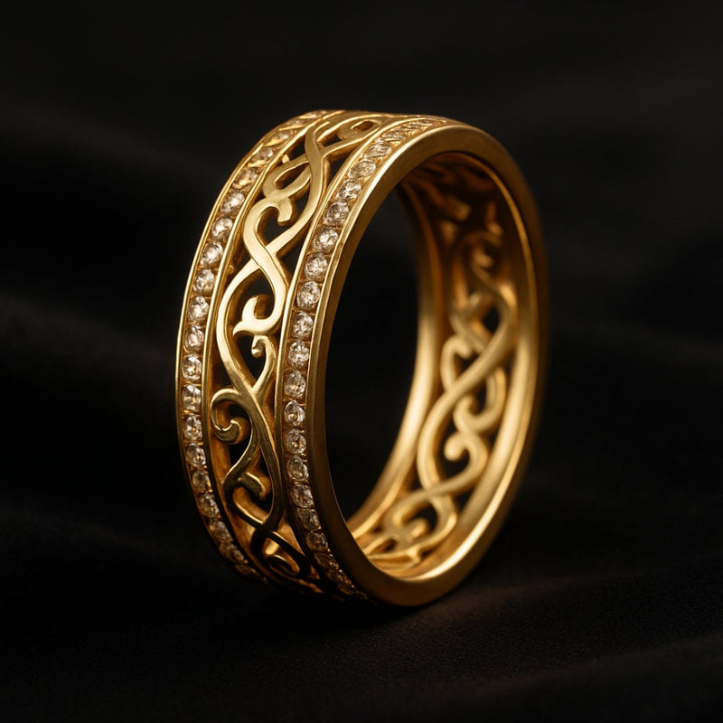 Charmante Gold Ring für jeden Anlass