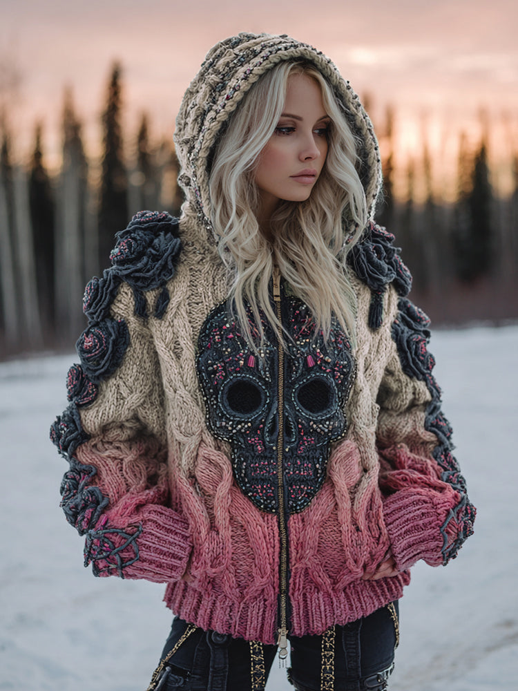 Wunderschön gefertigte Strickjacke