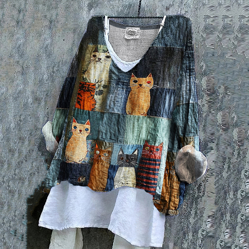Vintage inspirierte Bluse
