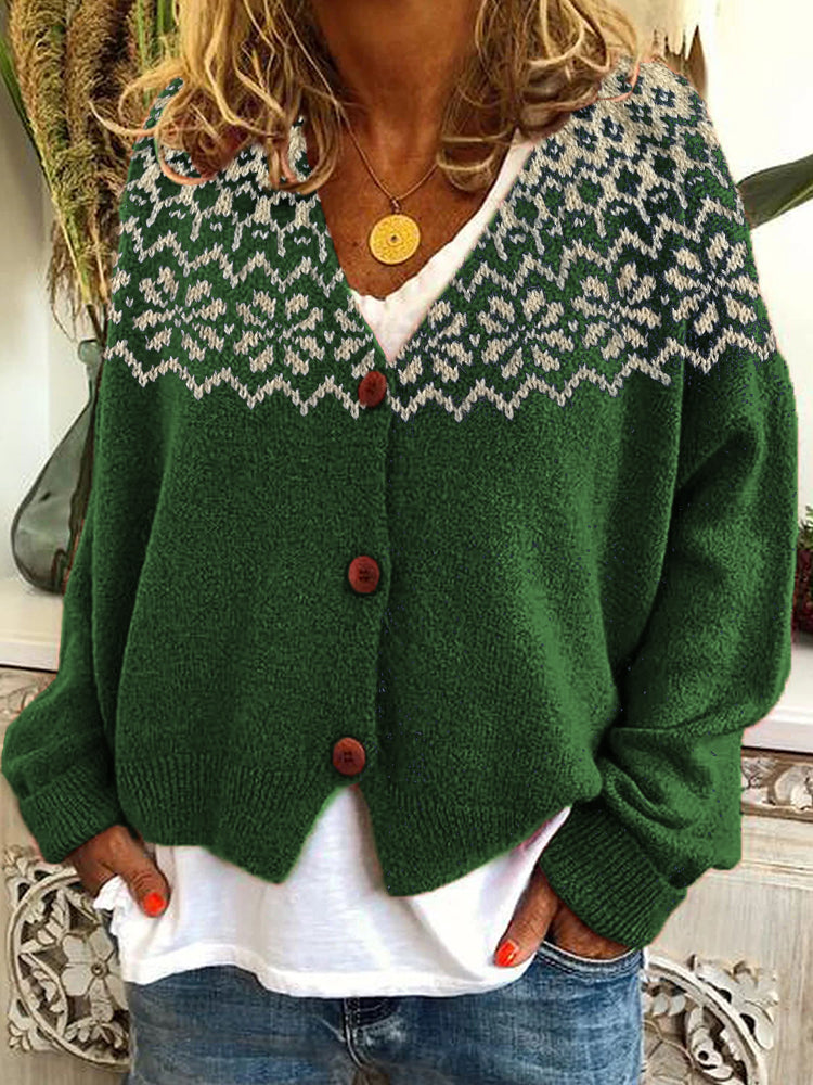 Klassische Vintage Strickjacke
