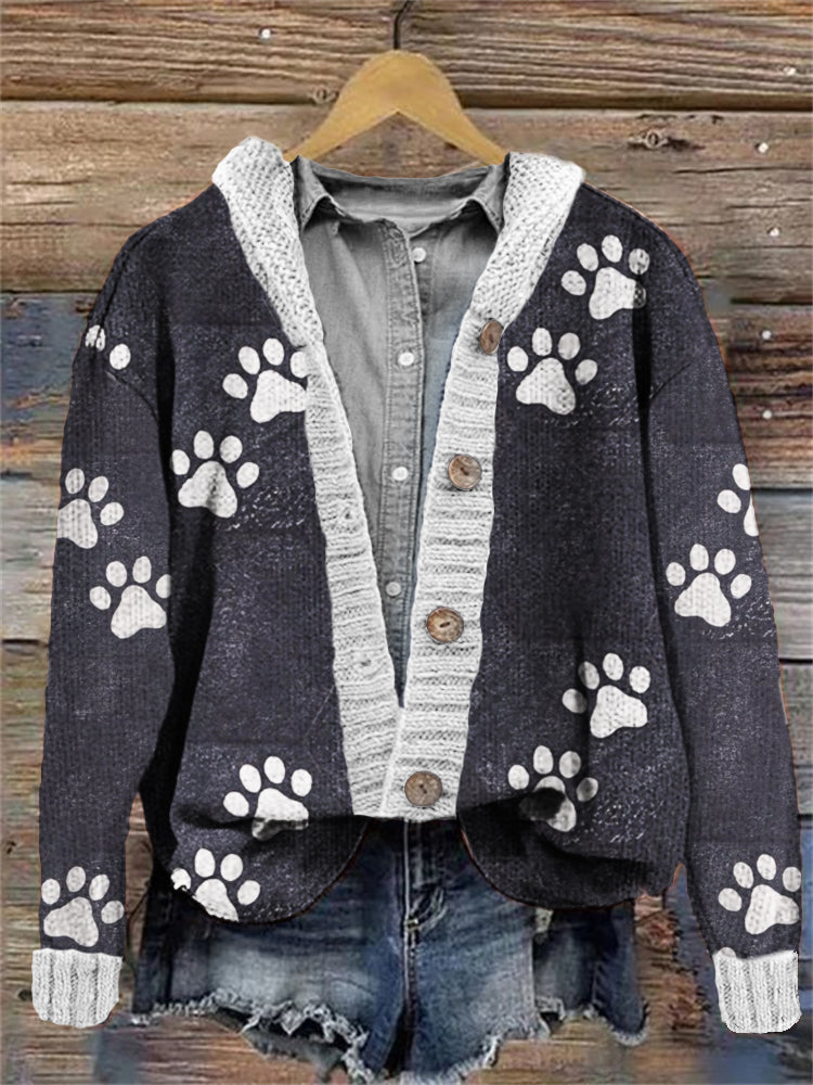Durchdacht gestaltete Strickjacke