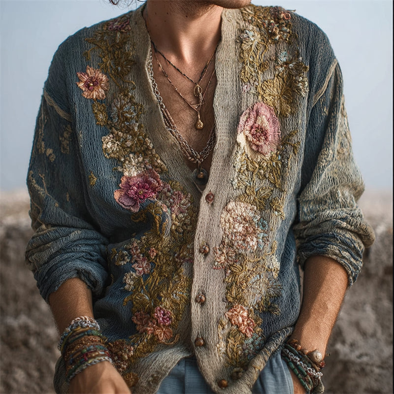 Vintage inspirierte Strickjacke