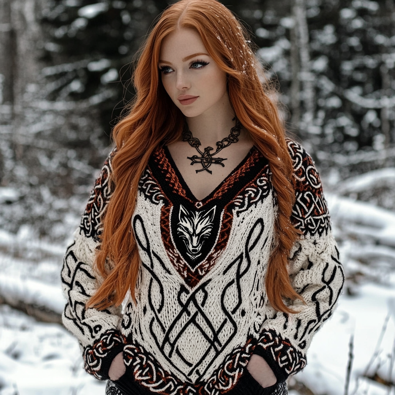Zeitloser Vintage-Stil Pullover