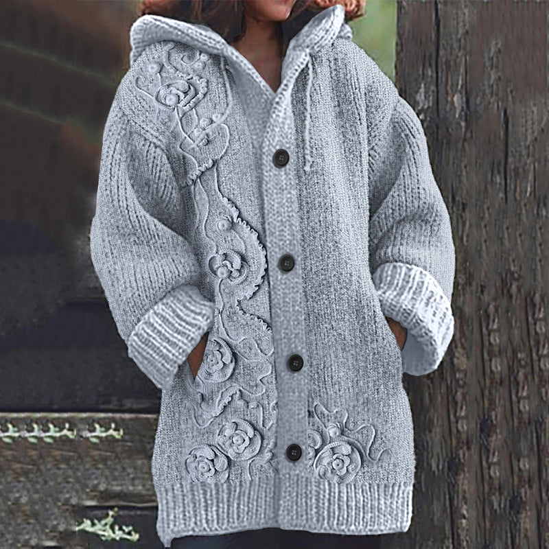 Anmutig gestaltete Strickjacke