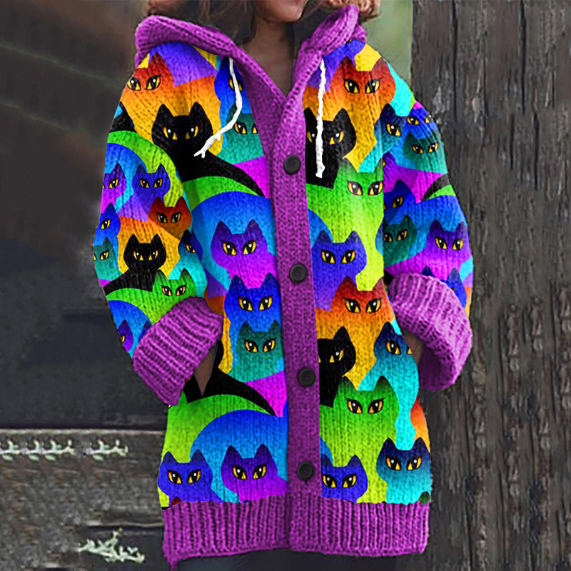 Durchdacht gestaltete Strickjacke