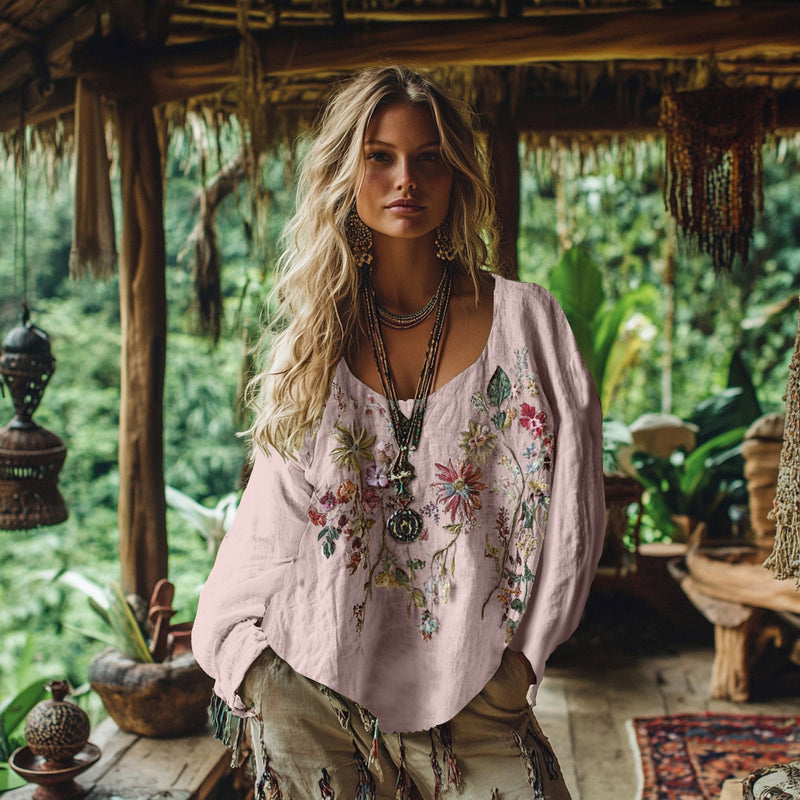 Zeitloser Vintage-Stil Bluse