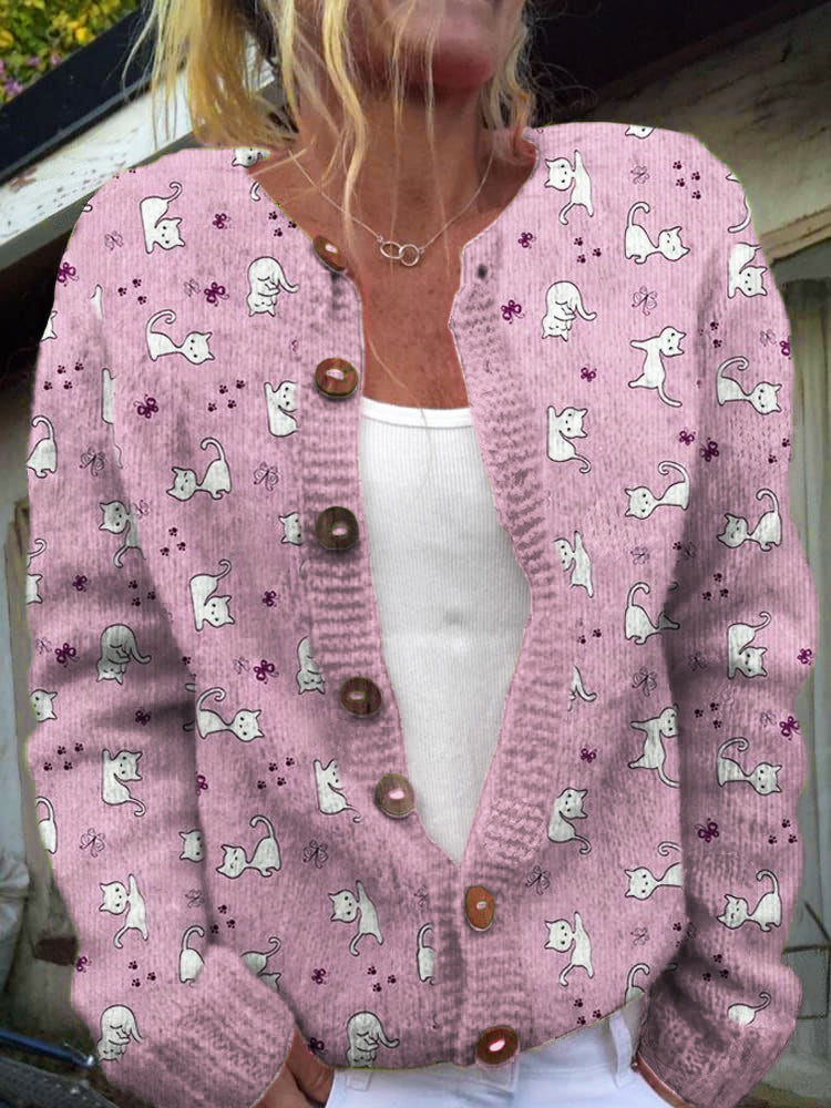 Anmutig gestaltete Strickjacke