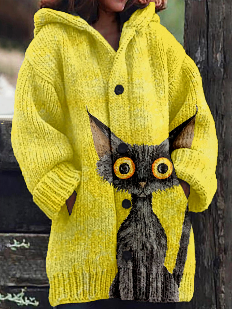 Durchdacht gestaltete Strickjacke
