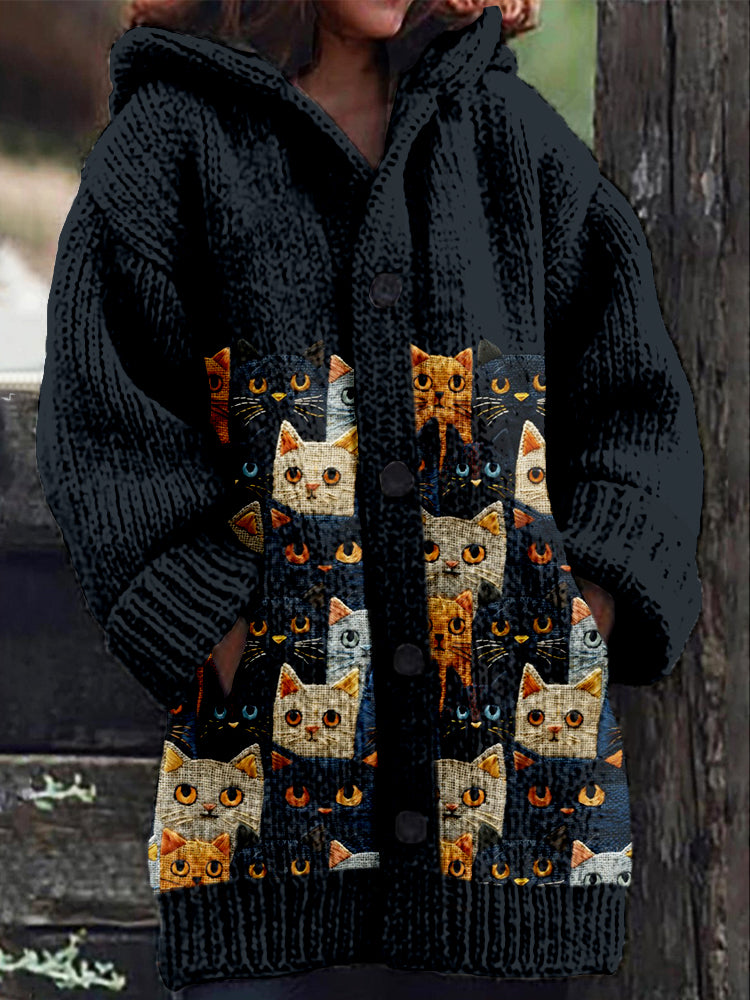 Durchdacht gestaltete Strickjacke
