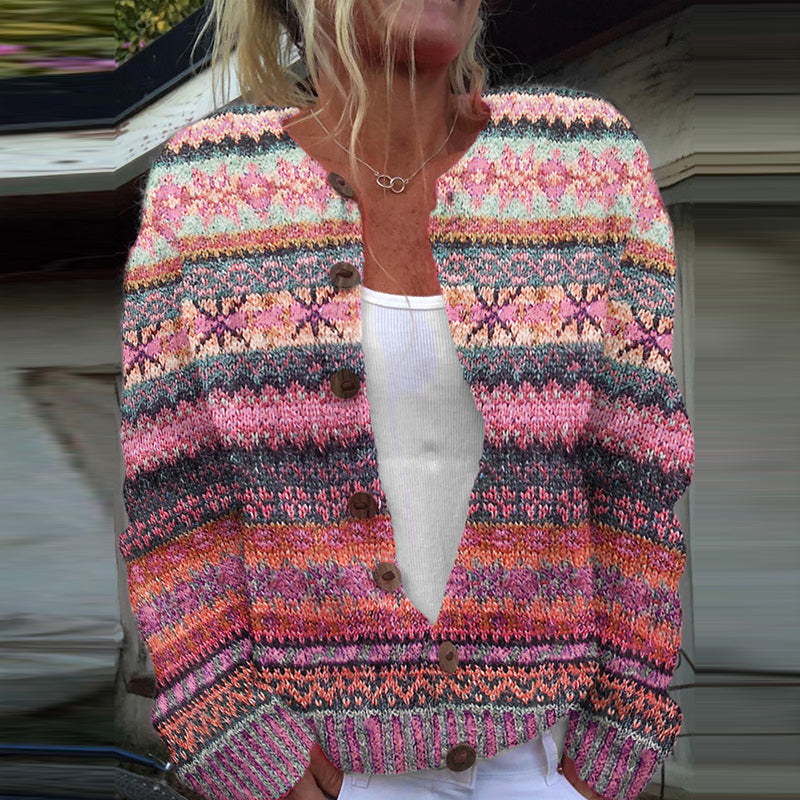 Elegant gestaltete Strickjacke