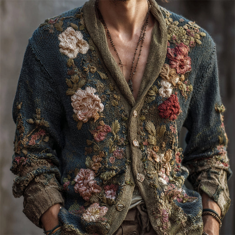 Wunderschön gefertigte Strickjacke