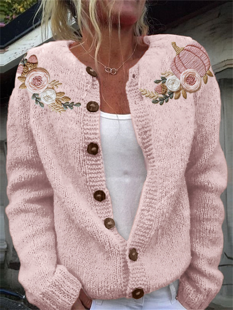 Zeitloser Vintage-Stil Strickjacke