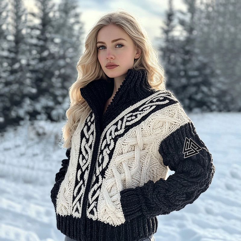 Elegant gestaltete Strickjacke
