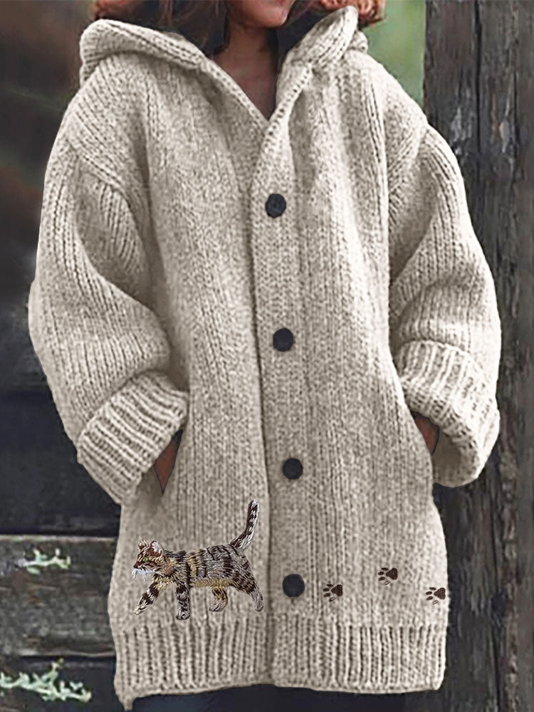Durchdacht gestaltete Strickjacke