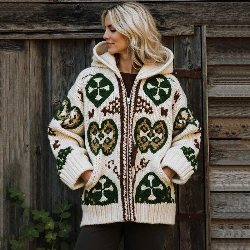 Vintage inspirierte Strickjacke