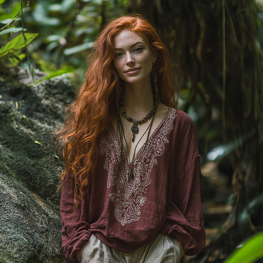 Klassische Vintage Bluse