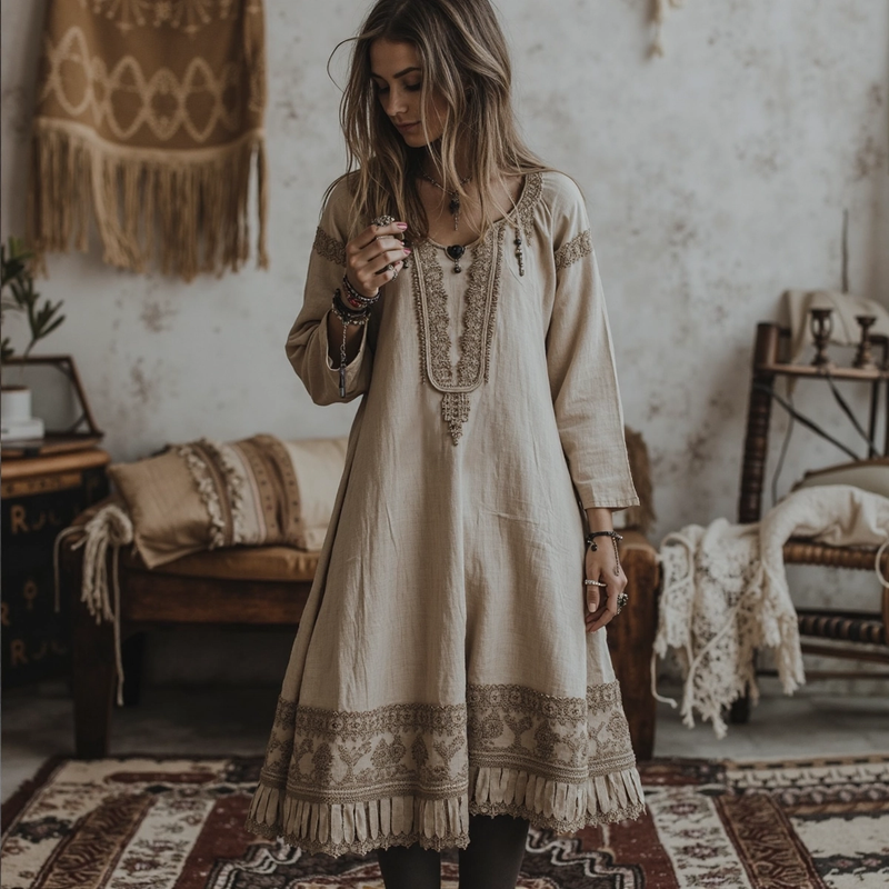 Wunderschön gefertigte Kleid