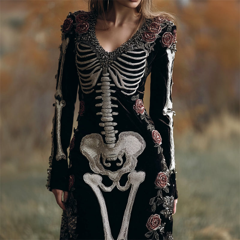 Klassisch gestaltete Kleid