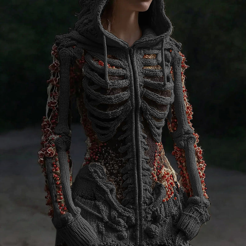 Anmutig gestaltete Strickjacke