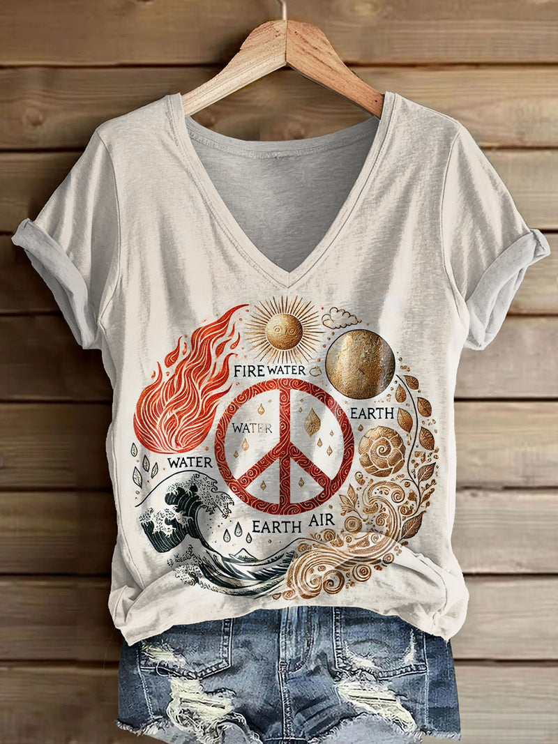 Durchdacht gestaltete T-Shirt