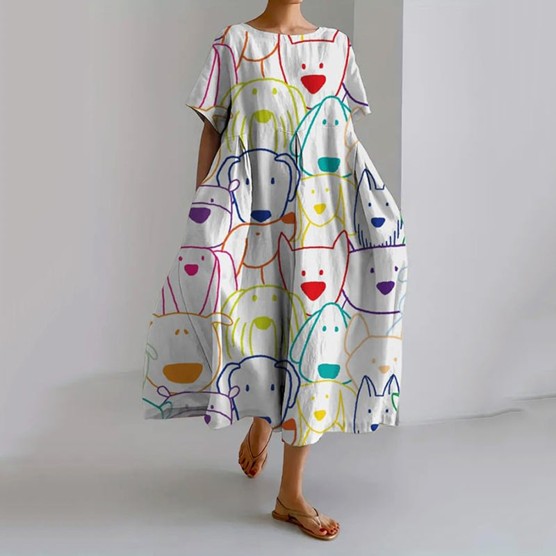 Klassische Vintage Kleid
