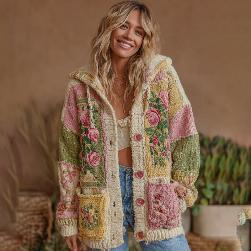 Vintage inspirierte Strickjacke