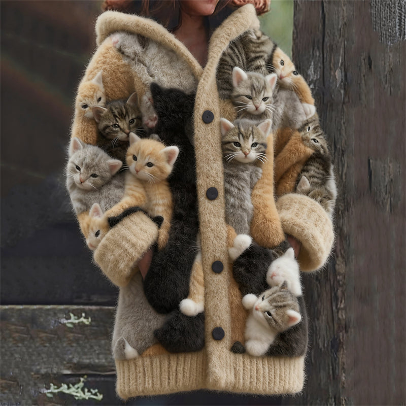 Zeitlose Vintage-Stil-Strickjacke