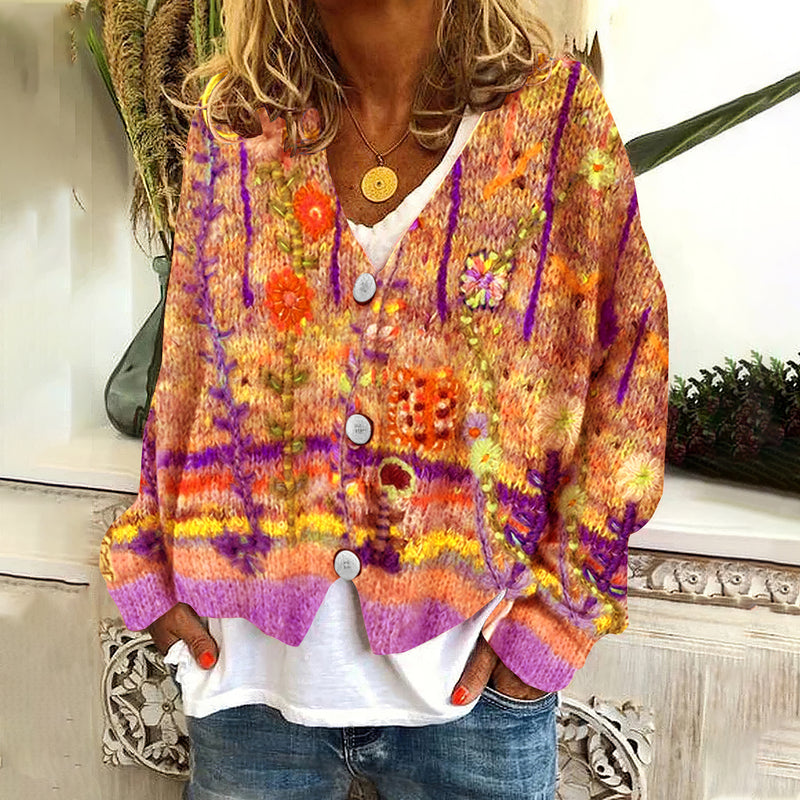 Klassische Vintage Strickjacke