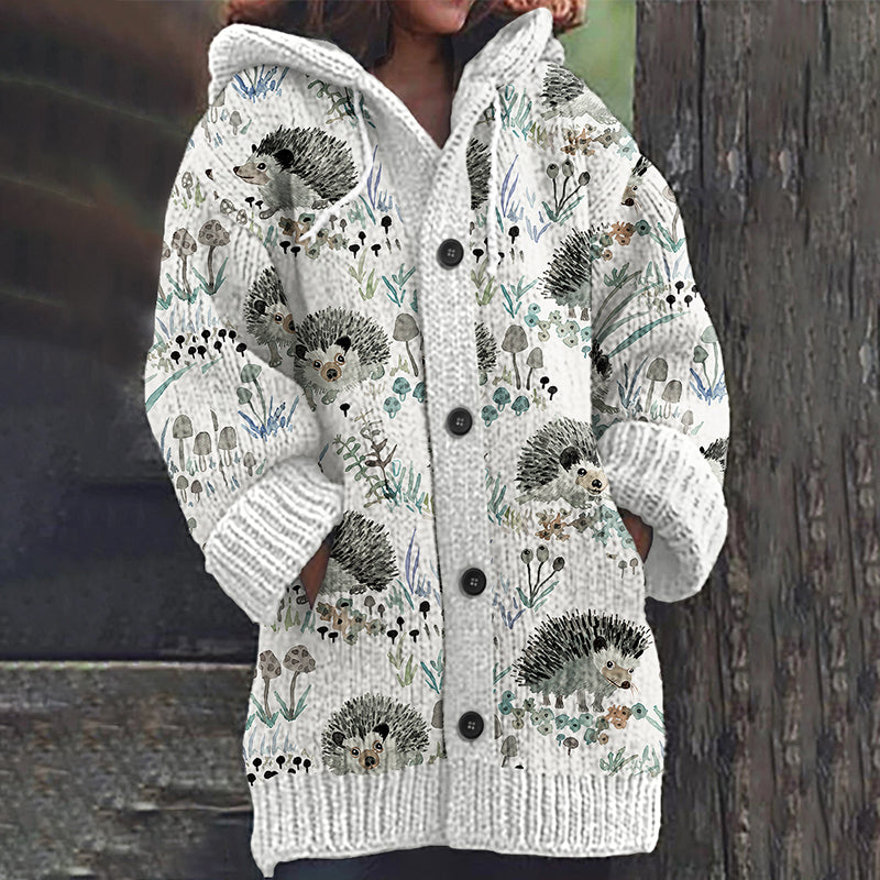 Anmutig gestaltete Strickjacke